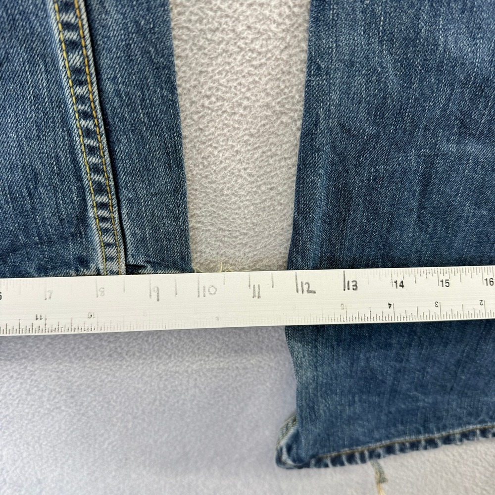 Vintage Levis Jeans Mens 33x34 Blue 512 Bootcut Denim Whisker Faded Baggy y2k - Picture 5 of 12